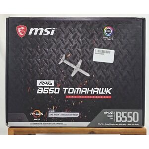 MSI MAG B550 Tomahawk AM4 ATX Motherboard Ryzen 5000 PCIe 4.0 NEW Sealed